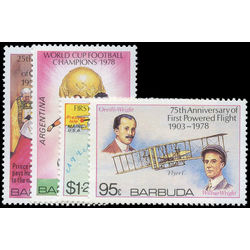 barbuda stamp 374 77 events anniversaries 1978