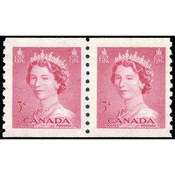 canada stamp 332pa queen elizabeth ii 1953