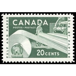 canada stamp 362 paper industry pulp and paper 20 1956