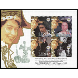 bequia of st vincent stamp 304 golden jubilee of queen elizabeth ii 2002