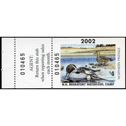 us stamp rw hunting permit rw nh19a new hampshire blue winged teal 4 2001
