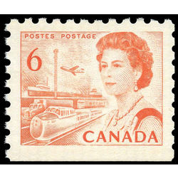 canada stamp 459ais queen elizabeth ii transportation 6 1968