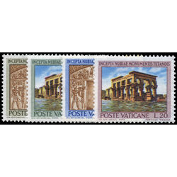 vatican stamp 379 82 unesco world campaign to save historic monuments in nubia 1964