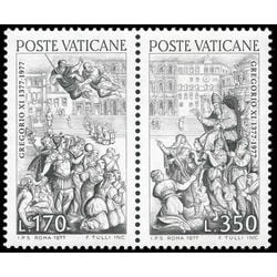 vatican stamp 614a return of pope gregory xi from avignon 1977
