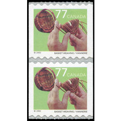 canada stamp 1929pa basket weaving 2002