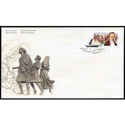 canada stamp 2539 metis local trappers native chief and settlers lord selkirk 2012 FDC