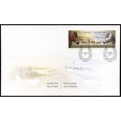canada stamp 2330a se canadian horses 2009 FDC