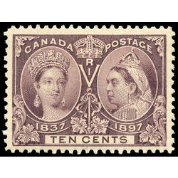 canada stamp 57 queen victoria diamond jubilee 10 1897 M VF 013