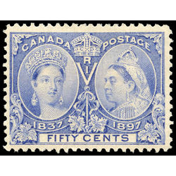 canada stamp 60 queen victoria diamond jubilee 50 1897 M VF 017