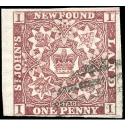 newfoundland stamp 1 1857 first pence issue 1d 1857 u vf 007