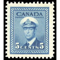 canada stamp 255 king george vi in navy uniform 5 1942
