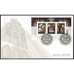 canada stamp 2490 christmas stained glass 2011 FDC