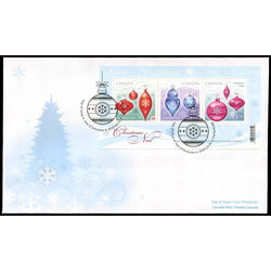 canada stamp 2411 christmas ornaments 2010 FDC