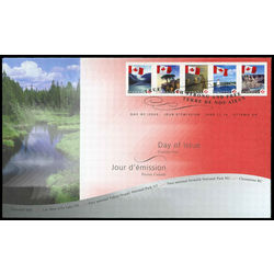 canada stamp 2193ai permanent booklets flags 2006 FDC