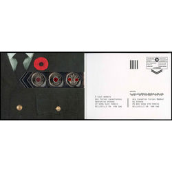 2010 canada remembrance day collector card of 3 coins
