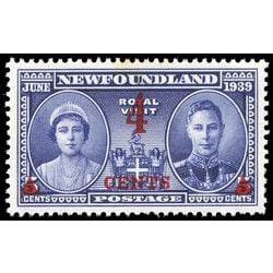 newfoundland stamp 251 queen elizabeth king george vi 1939