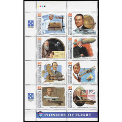 micronesia stamp 233 pioneers of flight 1995
