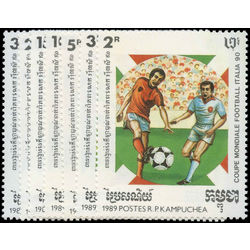 cambodia stamp 921 27 1990 world cup soccer championships italy 1989