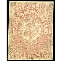 newfoundland stamp 21 1861 third pence issue 6 d 1861 u vf 004