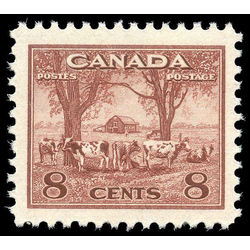 canada stamp 256 farm scene 8 1942