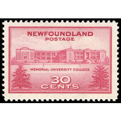 newfoundland stamp 267 memorial university college 30 1943