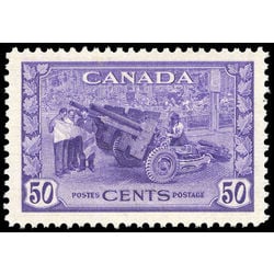 canada stamp 261 munitions factory 50 1942