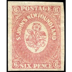 newfoundland stamp 20 1861 third pence issue 6d 1861