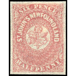newfoundland stamp 21 1861 third pence issue 6 d 1861