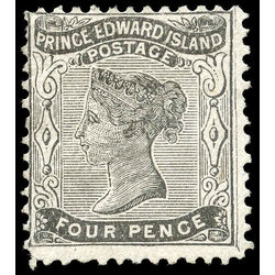 prince edward island stamp 9 queen victoria 4d 1868