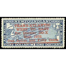 newfoundland stamp c12i historic transatlantic flights 1932