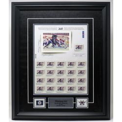 winnipeg jets limited edition stamp frame