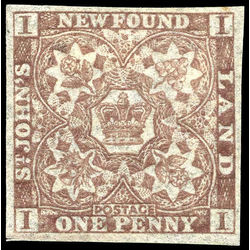 newfoundland stamp 15ac 1861 third pence issue 1d 1861 m vf 003