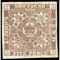 newfoundland stamp 19b 1861 third pence issue 5d 1861 m vf 001