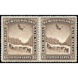 newfoundland stamp c9ii dog sled and airplane 1931 m f vfnh 001