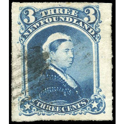 newfoundland stamp 39 queen victoria 3 1877 u vf 005