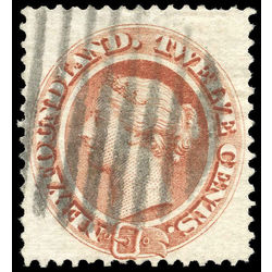 newfoundland stamp 28iv queen victoria 12 1870 u vf 001