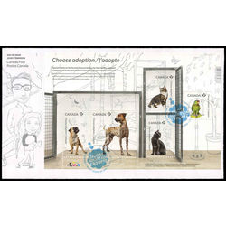 canada stamp 2636 adopt a pet 3 15 2013 FDC