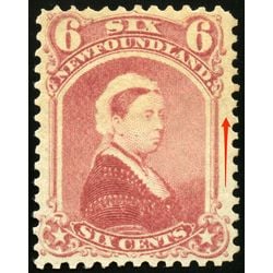 newfoundland stamp 35i queen victoria 6 1870