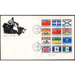 canada stamp 832a provincial and territorial flags 1979 FDC