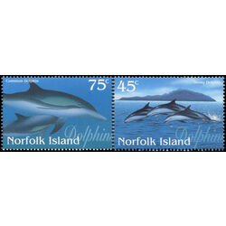 norfolk island stamp 621 2 dolphins 1997
