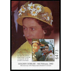 micronesia stamp 484 golden jubilee of queen elizabeth ii 2002