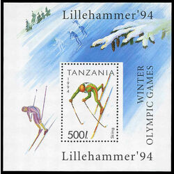tanzania stamp 1208 1994 winter olympics lillehammer 1994