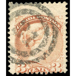 canada stamp 37a queen victoria 3 1870 u vg 006