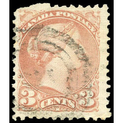 canada stamp 37a queen victoria 3 1870 u vg 009