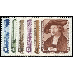 germany east stamp 272 7 famous paintings 1955