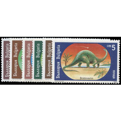 bulgaria stamp 3540 5 dinosaurs 1990