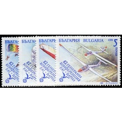 bulgaria stamp 3503 6 air sports 1989