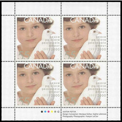 canada stamp 1813 child and dove of peace 55 1999 m pane