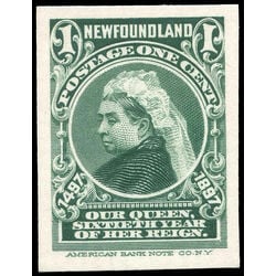 newfoundland stamp 61p queen victoria 1 1897
