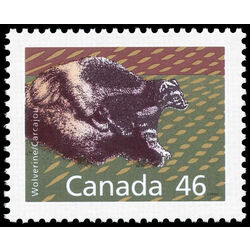 canada stamp 1172c wolverine 46 1990
